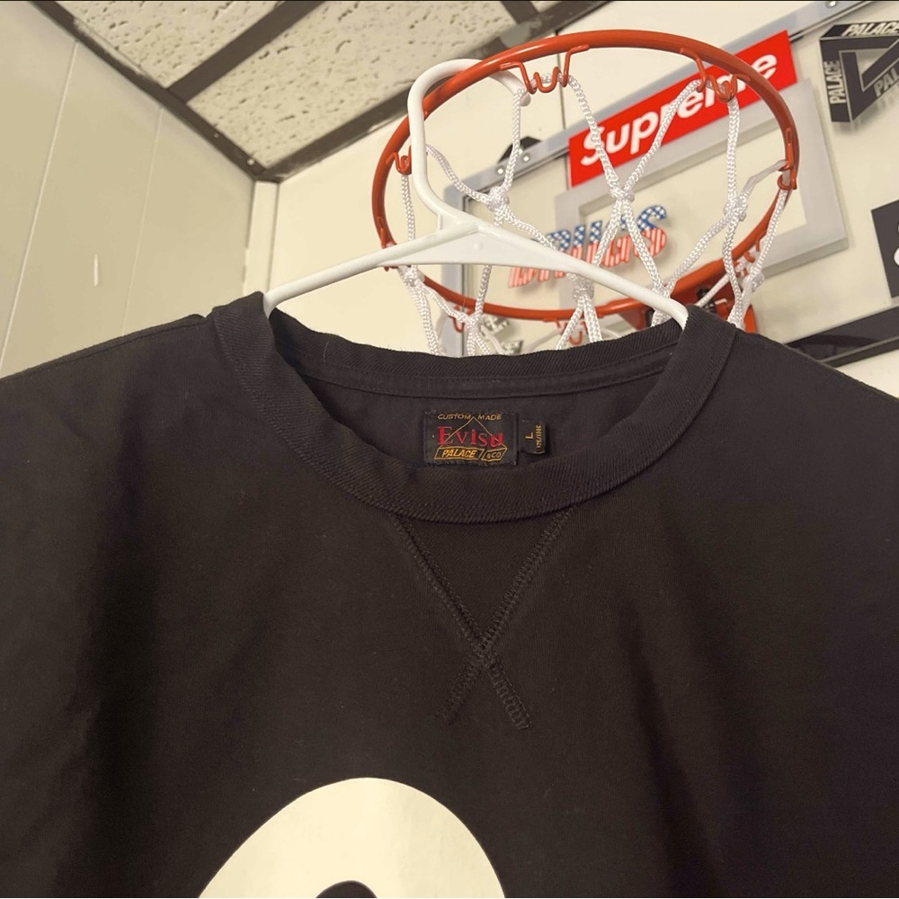Palace x Evisu Logo Tee Black - Picture 10 of 11